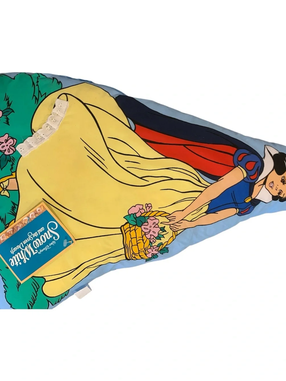 Vintage Large Disney Snow White Throw Pillow Disney 1978 Great Condition Vibrant